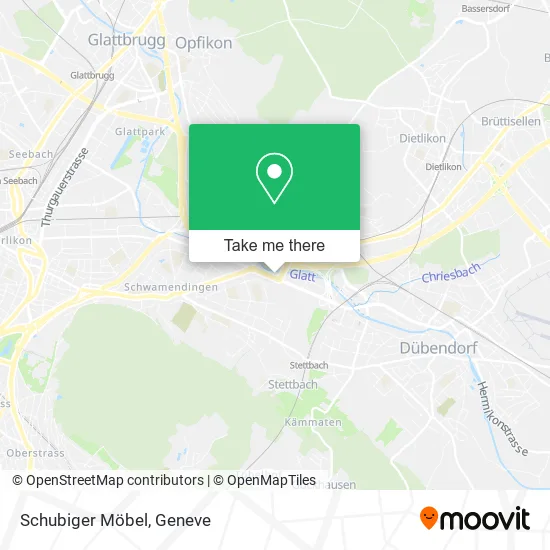 Schubiger Möbel map