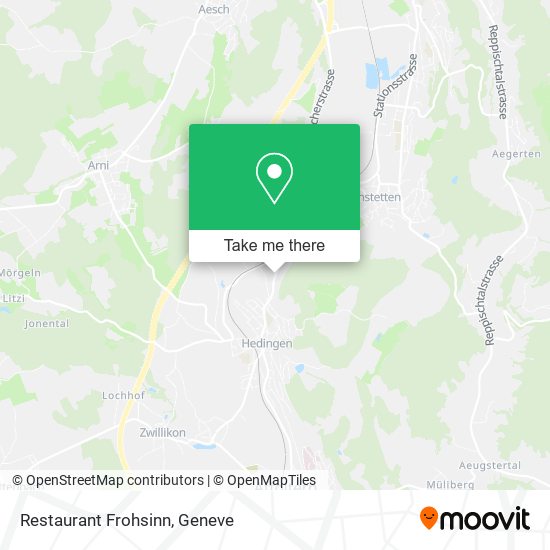 Restaurant Frohsinn map