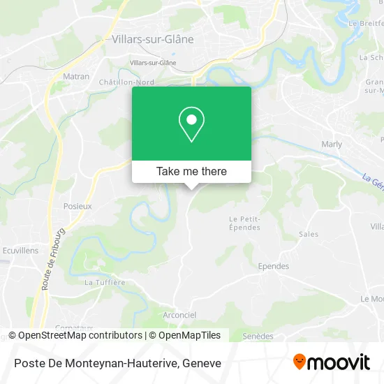 Poste De Monteynan-Hauterive map