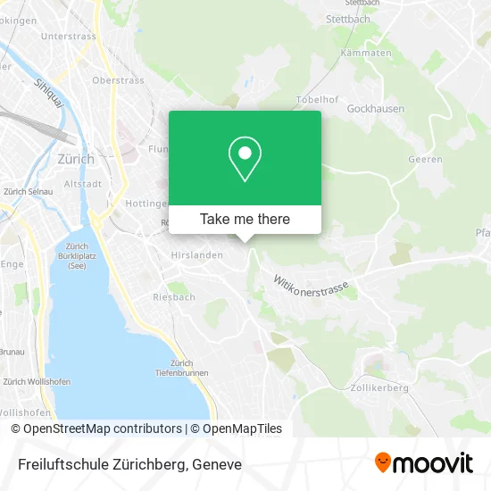 Freiluftschule Zürichberg map