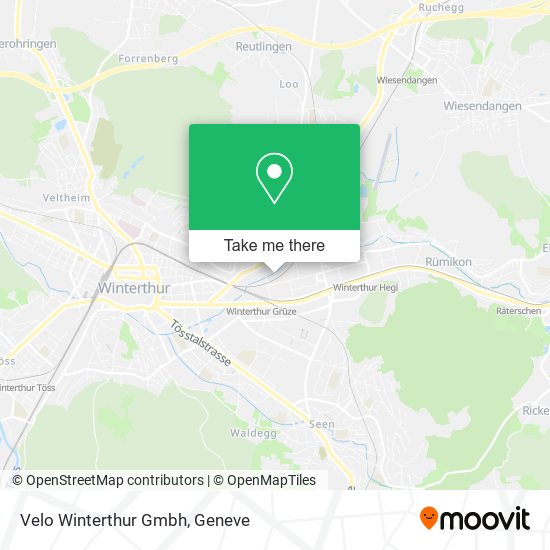 Velo Winterthur Gmbh map