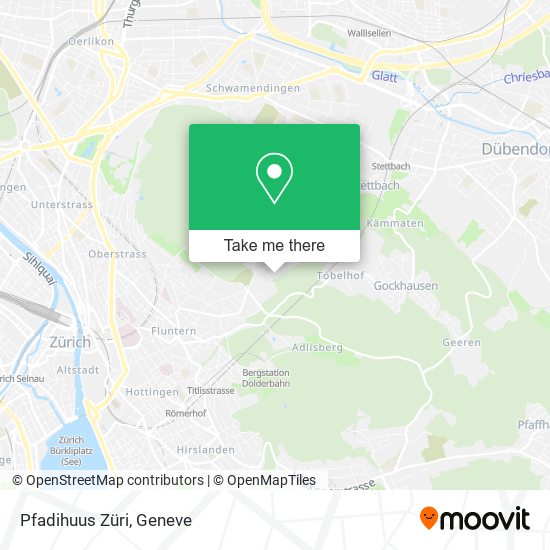 Pfadihuus Züri map