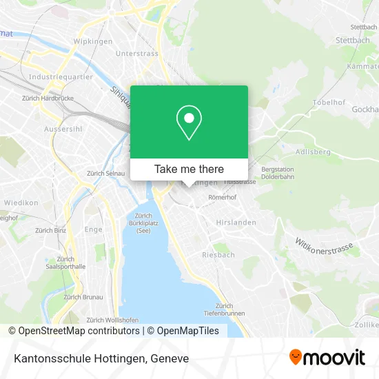 Kantonsschule Hottingen map