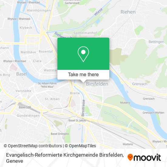 Evangelisch-Reformierte Kirchgemeinde Birsfelden map