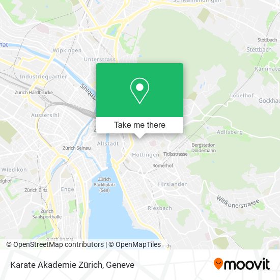 Karate Akademie Zürich map
