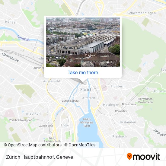 Zürich Hauptbahnhof map