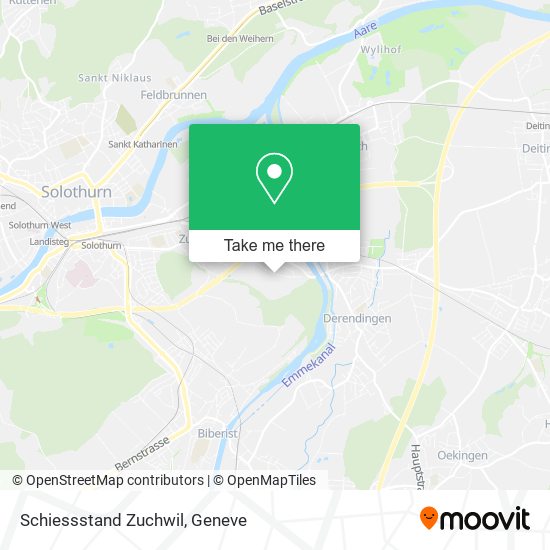 Schiessstand Zuchwil map