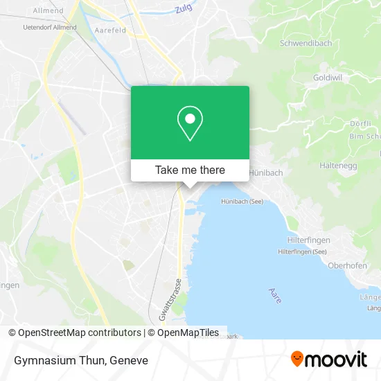 Gymnasium Thun map