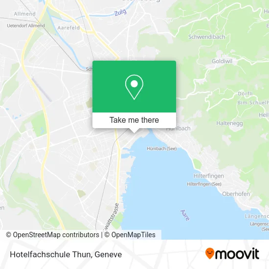 Hotelfachschule Thun map