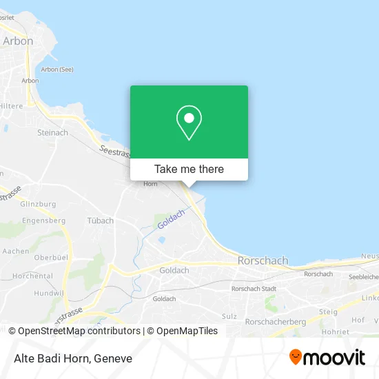 Alte Badi Horn map
