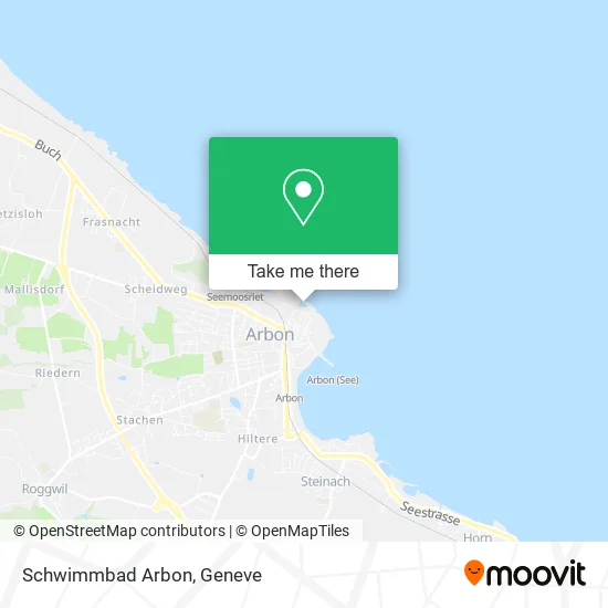 Schwimmbad Arbon map