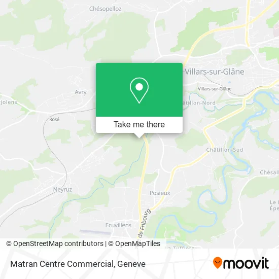 Matran Centre Commercial map