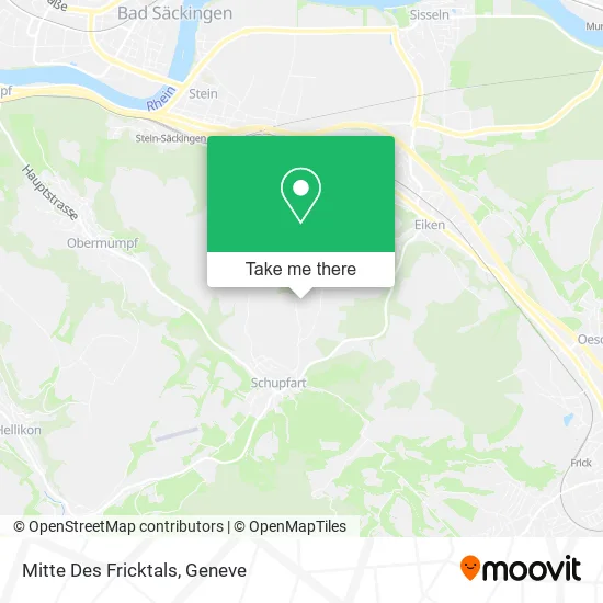 Mitte Des Fricktals map