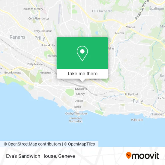 Eva's Sandwich House map