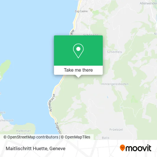 Maitlischritt Huette map