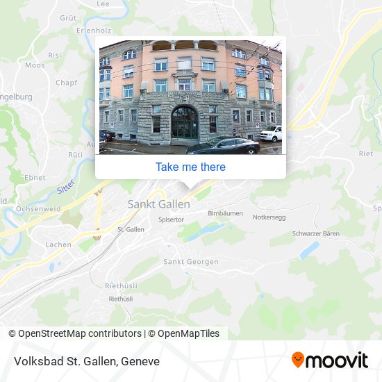 Volksbad St. Gallen map