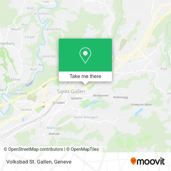 Volksbad St. Gallen map