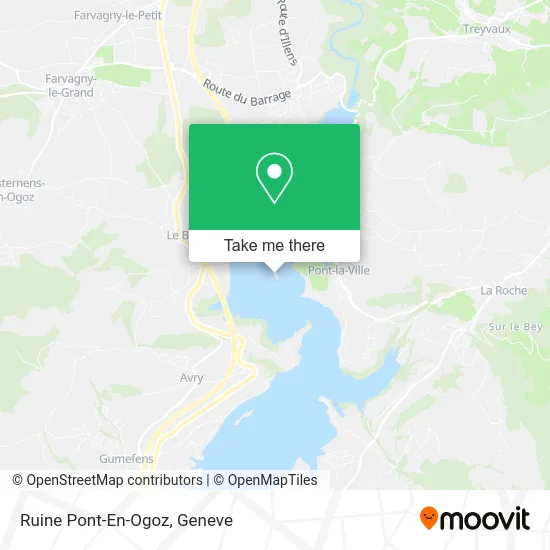 Ruine Pont-En-Ogoz map