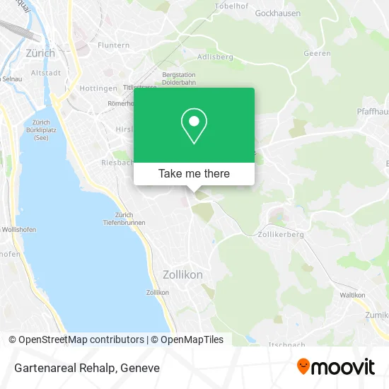 Gartenareal Rehalp map