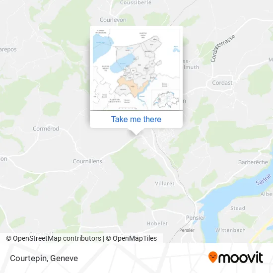 Courtepin map