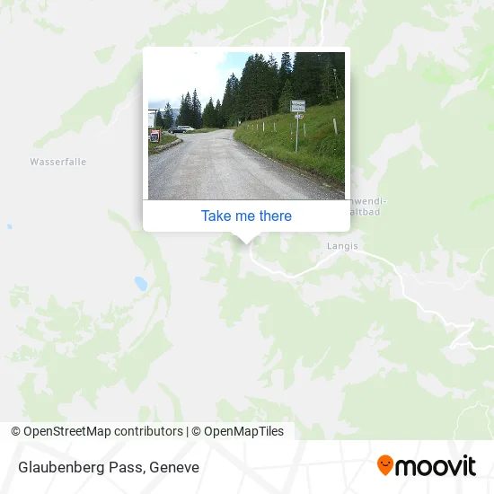 Glaubenberg Pass map