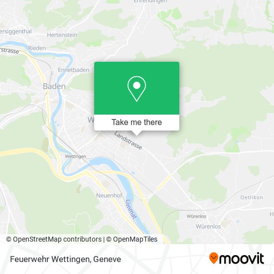 Feuerwehr Wettingen map