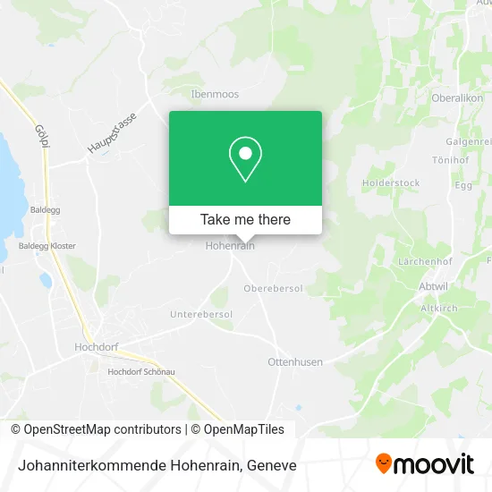 Johanniterkommende Hohenrain map