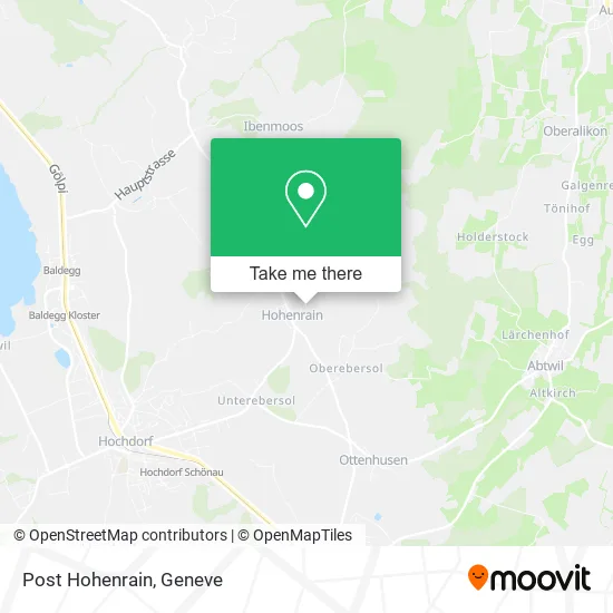 Post Hohenrain map