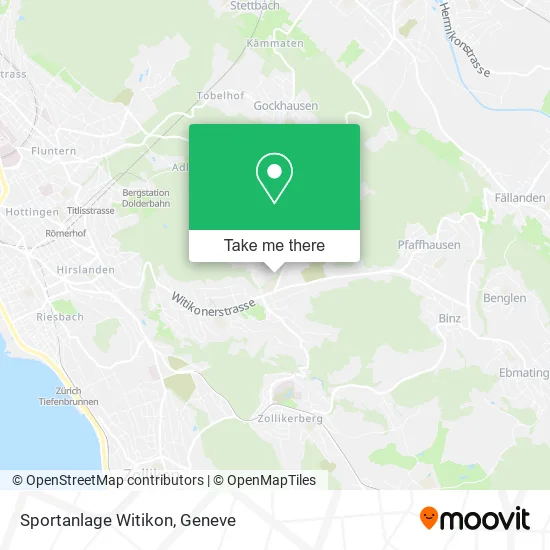 Sportanlage Witikon map