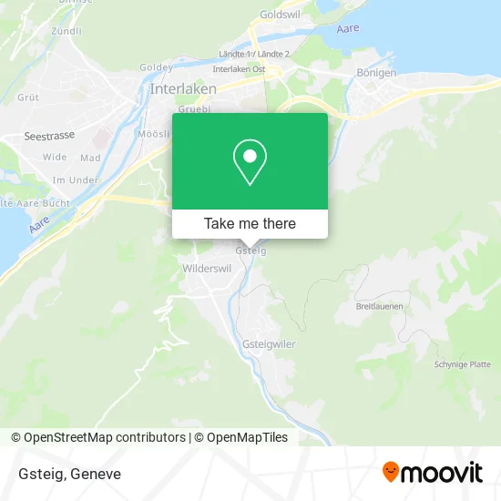 Gsteig map