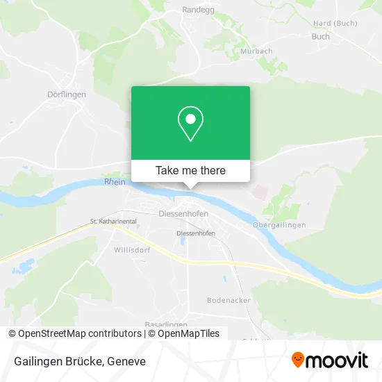 Gailingen Brücke map