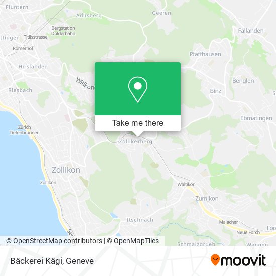 Bäckerei Kägi map