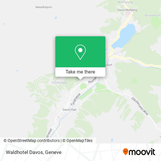 Waldhotel Davos map