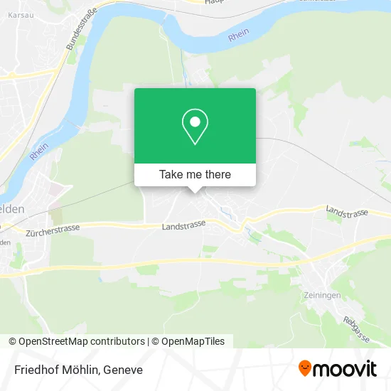 Friedhof Möhlin map