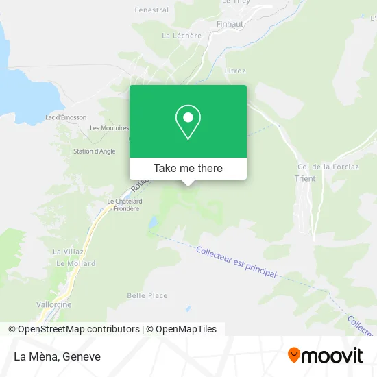 La Mèna map