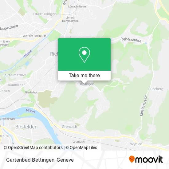 Gartenbad Bettingen map