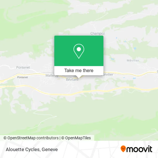 Alouette Cycles map
