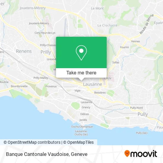 Banque Cantonale Vaudoise map