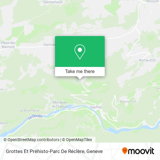 Grottes Et Préhisto-Parc De Réclère map
