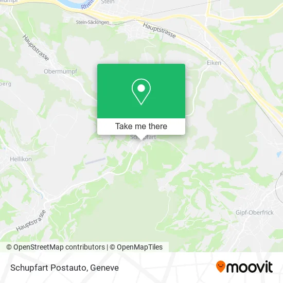 Schupfart Postauto map