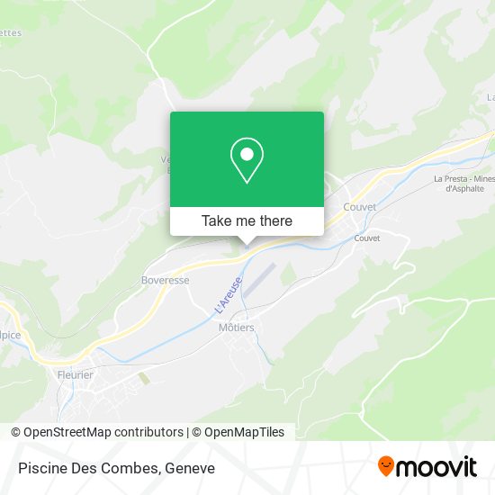 Piscine Des Combes map