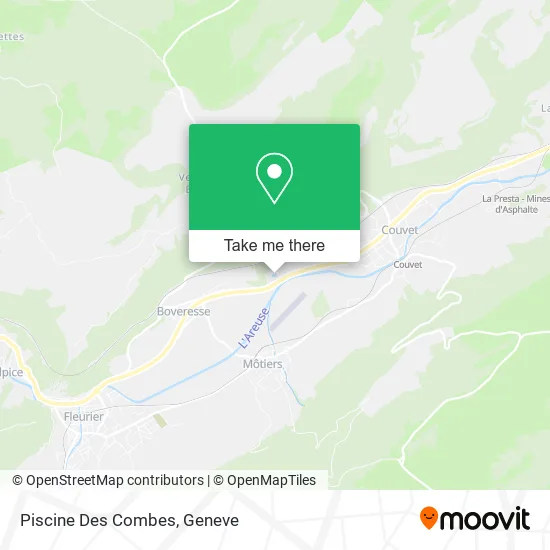 Piscine Des Combes map