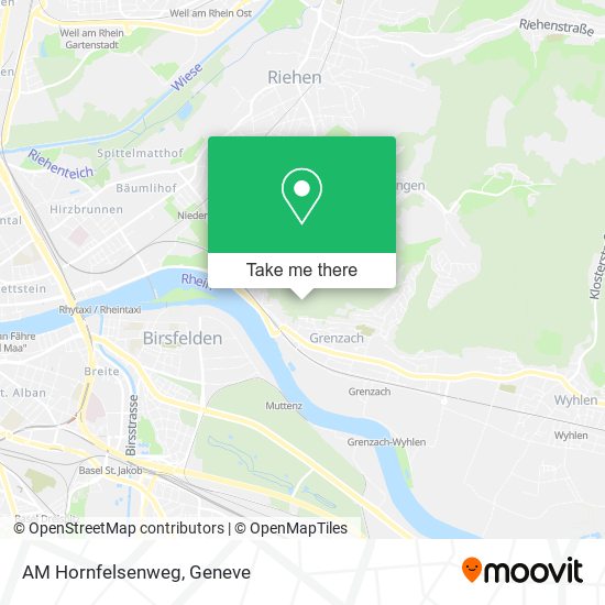 AM Hornfelsenweg Karte