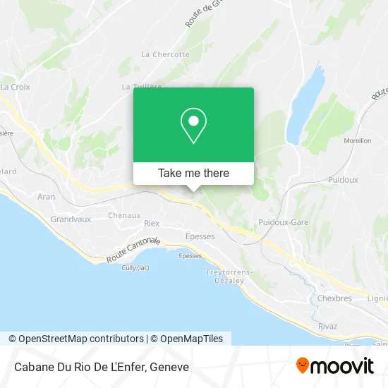 Cabane Du Rio De L'Enfer map