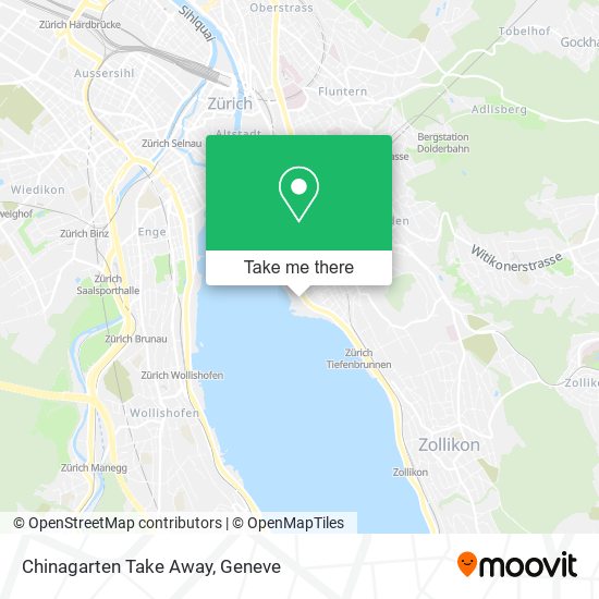 Chinagarten Take Away map