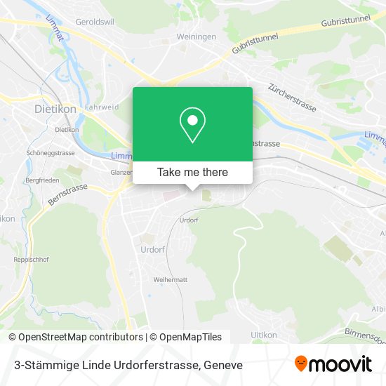 3-Stämmige Linde Urdorferstrasse map