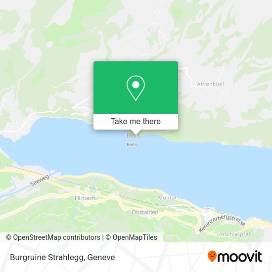 Burgruine Strahlegg map