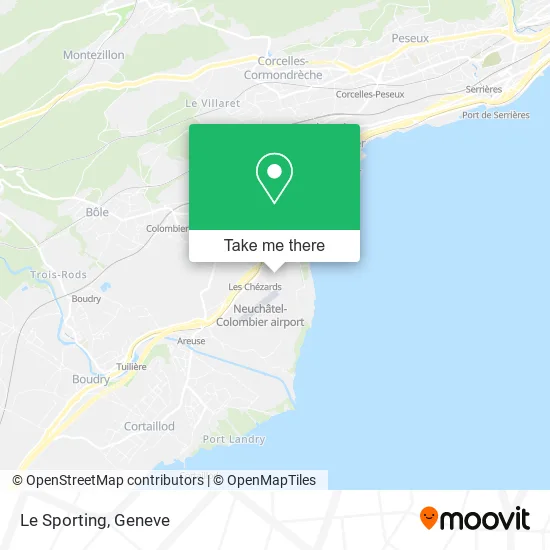 Le Sporting map