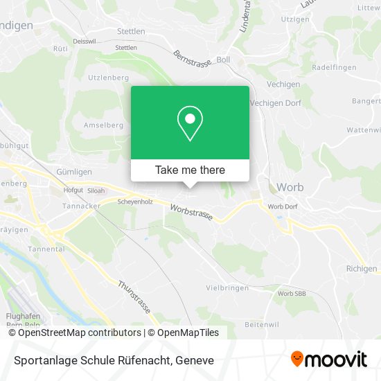 Sportanlage Schule Rüfenacht map