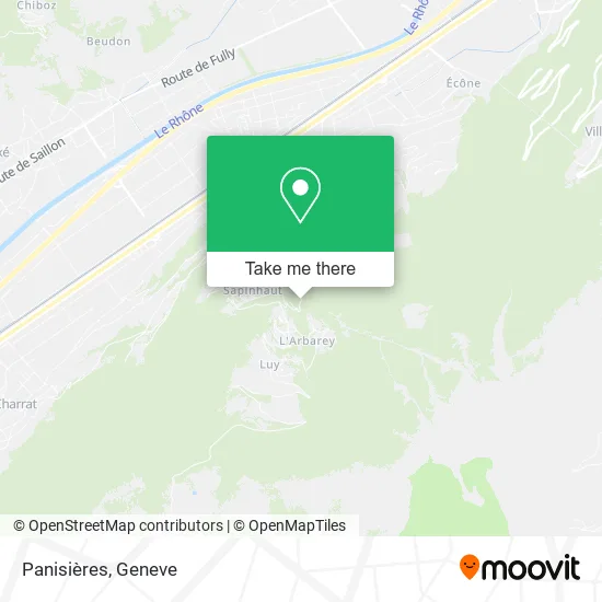 Panisières map